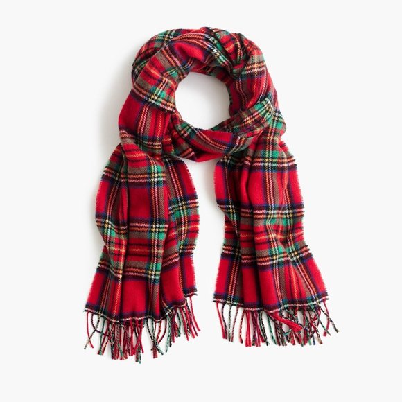 J. Crew Accessories - J. Crew Christmas Tartan Plaid Scarf